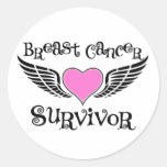 Breast Cancer Survivor Round Sticker