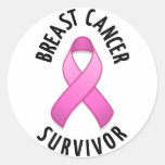 Breast Cancer Survivor Round Sticker