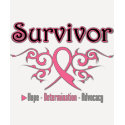 Breast Cancer Survivor Tribal Ribbon t-shirts