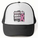 Breast Cancer Tough Men Wear A Ribbon hats
