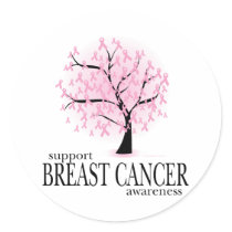 Breast Cancer Tree Stickers