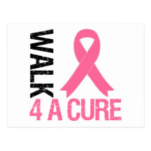 Breast Cancer Walk For A Cure Post Card