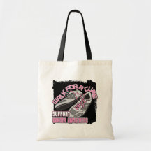 Breast Cancer Walk For A Cure Shoes Tote Bags