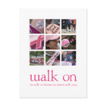 Breast Cancer Walk Thank You Post Card