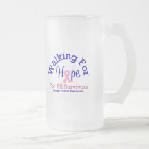 Breast Cancer Walking For Hope For All Survivors Mugs