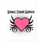 Breast Cancer Warrior Heart Post Card
