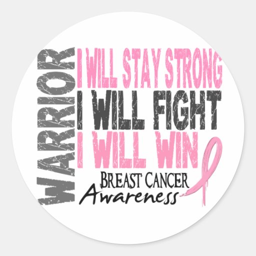 Breast Cancer Warrior Sticker
