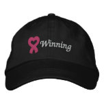 Breast Cancer Winning embroidered hats