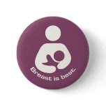 Breast Is Best Icon - Mauve buttons