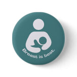 Breast Is Best Icon - Teal buttons