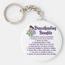 Breastfeeding Benefits Key Chain