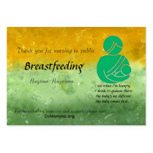Breastfeeding Encouragement Business Cards