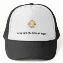 Breastfeeding hat (Vote yes on breast milk)