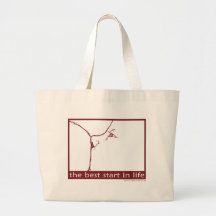 Breastfeeding - the best start in life canvas bag