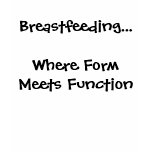 Breastfeeding...Where Form Meets Function t-shirts