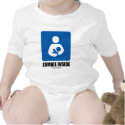 (Breastfeeding) Zombie Inside t-shirts