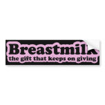 Breastmilk bumper stickers