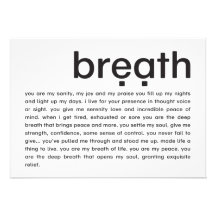 breath | mini-print custom announcement