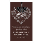 Breathless Wedding Favour Biz Favour Tag-chocolate Business Cards