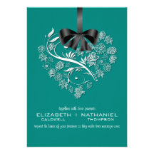 Breathless Wedding Invitation--peacock