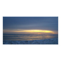 Breathtaking Sunset at Oak Island Photo Card Template