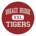 Breaux Bridge - Tigers - Junior - Breaux Bridge Round Sticker