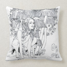 "Breena Fairy" Designer Home Decor Pillow