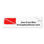 Breezy Beach Wear Scuba Logo - Dive bumper stickers