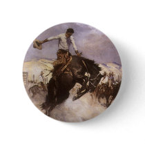 Breezy Riding by WHD Koerner, Vintage Rodeo Cowboy