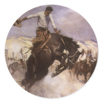 Breezy Riding by WHD Koerner, Vintage Rodeo Cowboy