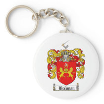 BRENNAN FAMILY CREST -  BRENNAN COAT OF ARMS KEY CHAINS