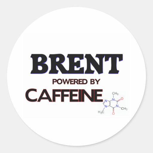 Brent powered by caffeine sticker