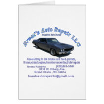 BRENTS AUTO REPAIR greetcard