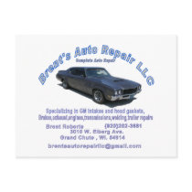 BRENTS AUTO REPAIR postcard