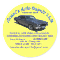 BRENTS AUTO REPAIR sticker