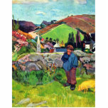 Breton Landscape With Swineherd By Gauguin Paul photo sculptures