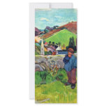 Breton Landscape With Swineherd By Gauguin Paul rack cards