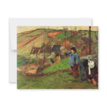 Breton Shepherd By Gauguin Paul (Best Quality) Personalized Invite