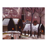 BRETON VILLAGE SNOWSCENE POSTCARDS