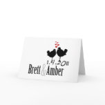 Brett & Amber Custom Wedding Logo cards