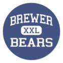 Brewer - Bears - High School - Fort Worth Texas stickers