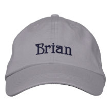 BRIAN Name Designer Cap Embroidered Baseball Caps