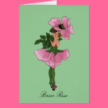 Briar Rose - Flower Children Blank Notecard cards