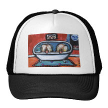 Briard bathtime trucker hat