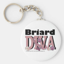 Briard DIVA Keychain