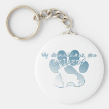 Briard Grandchildren Key Chain