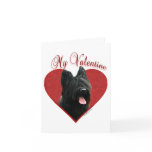 Briard My Valentine Note Card
