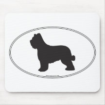 Briard Silhouette Mouse Mats