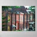 brick buildings posters