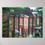 brick buildings print